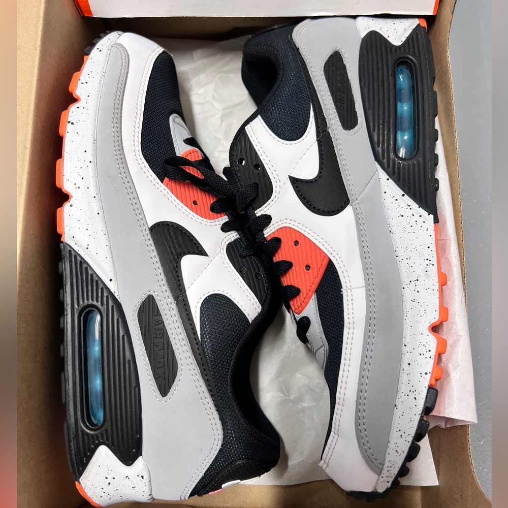Nike Air Max 90 - White Orange Black